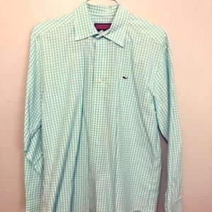 Mint Green Vineyard Vines Button Down